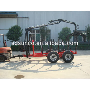 Sunco Log Transport Trailers with Lifting Crane